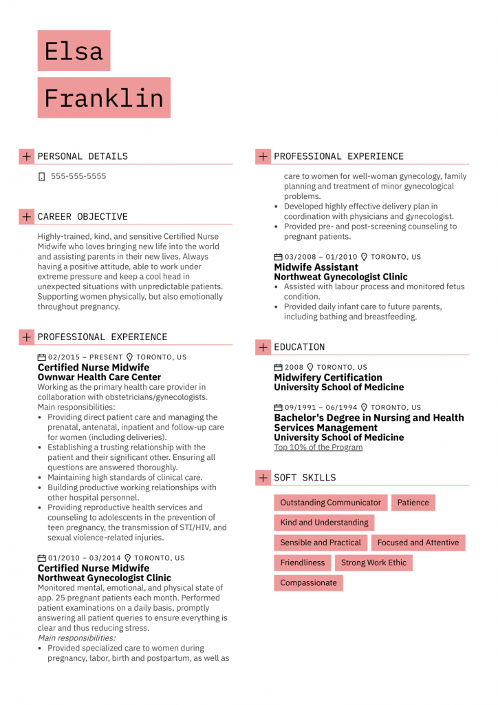 best nursing resume examples